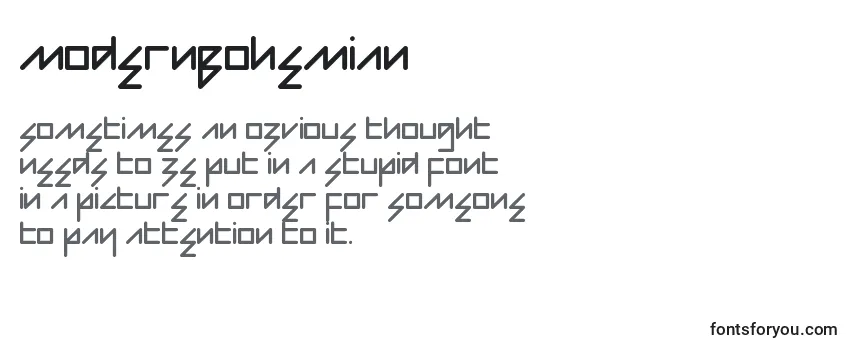 ModernBohemian-fontti