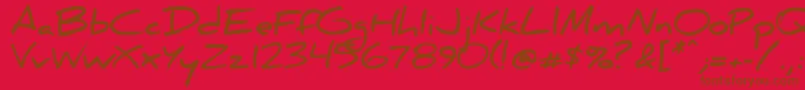 DanielBold Font – Brown Fonts on Red Background