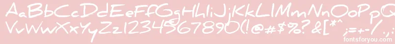 DanielBold Font – White Fonts on Pink Background