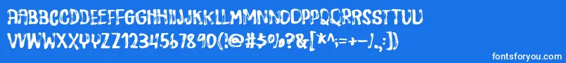 フォントDispositionDemo – 青い背景に白い文字