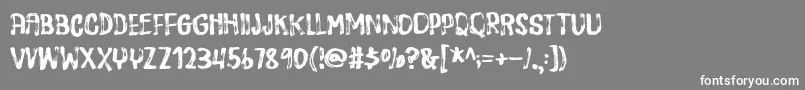 フォントDispositionDemo – 灰色の背景に白い文字