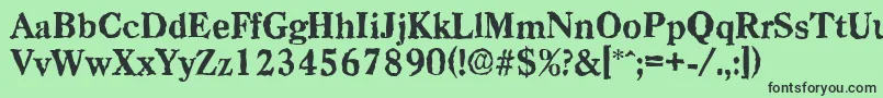 More about CasadrandomXboldRegular Font CasadrandomXboldRegular Font – Black Fonts on Green Background