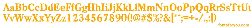 CasadrandomXboldRegular Font – Orange Fonts on White Background