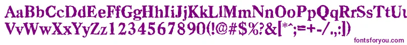 CasadrandomXboldRegular Font – Purple Fonts on White Background