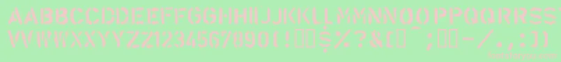 Llalarm Font – Pink Fonts on Green Background