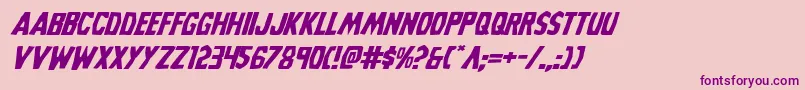 Grimghostexpandital Font – Purple Fonts on Pink Background