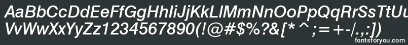 Swiss721MediumItalicBt Font – White Fonts
