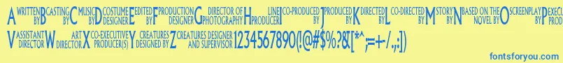 fuente Pliskin – Fuentes Azules Sobre Fondo Amarillo