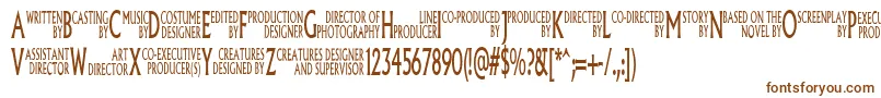 Pliskin Font – Brown Fonts on White Background