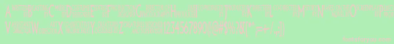 Pliskin Font – Pink Fonts on Green Background