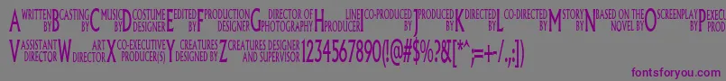 Pliskin Font – Purple Fonts on Gray Background