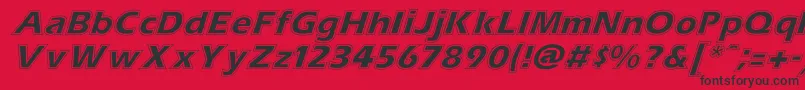 Подробнее о шрифте ErascontourItalic Шрифт ErascontourItalic – чёрные шрифты на красном фоне