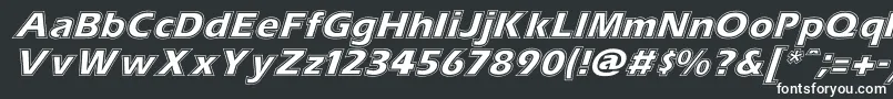 ErascontourItalic-fontti – valkoiset fontit