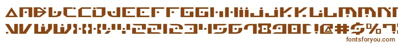 フォントGenv2e – 白い背景に茶色のフォント
