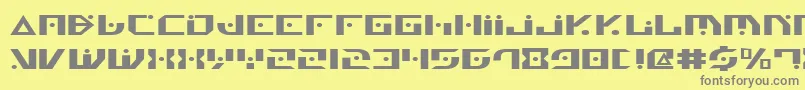 フォントGenv2e – 黄色の背景に灰色の文字