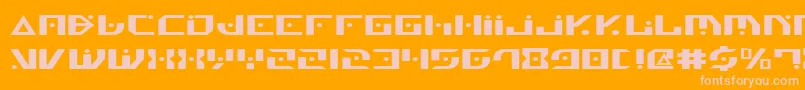 Genv2e Font – Pink Fonts on Orange Background