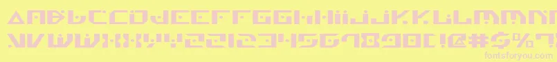 Шрифт Genv2e – розовые шрифты на жёлтом фоне