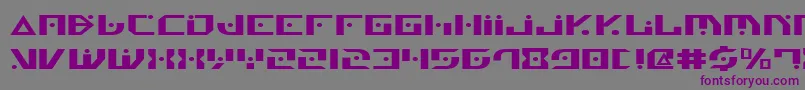 Genv2e-Schriftart – Violette Schriften auf grauem Hintergrund