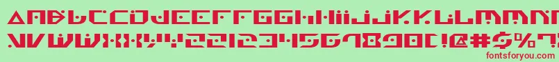 Genv2e Font – Red Fonts on Green Background