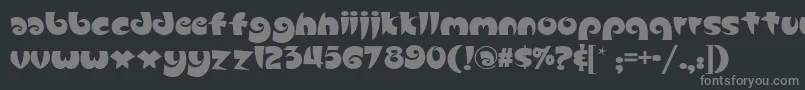 Slugfest ffy Font – Gray Fonts on Black Background