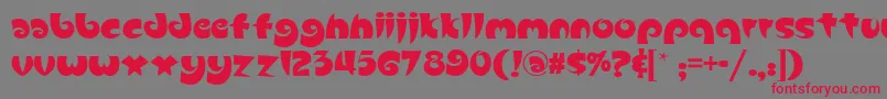 Slugfest ffy Font – Red Fonts on Gray Background