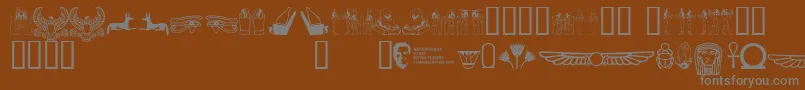 More about Neferchi Font Neferchi Font – Gray Fonts on Brown Background