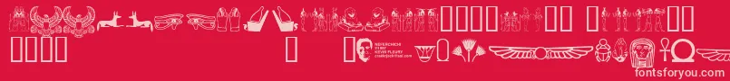 Подробнее о шрифте Neferchi Шрифт Neferchi – розовые шрифты на красном фоне