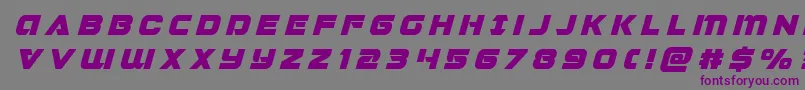 Шрифт Jeebratitleital – фиолетовые шрифты на сером фоне