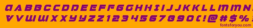 Jeebratitleital Font – Purple Fonts on Orange Background