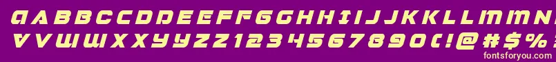 Jeebratitleital Font – Yellow Fonts on Purple Background