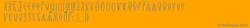 More about ZlatoustUcsSpacedout Font ZlatoustUcsSpacedout Font – Gray Fonts on Orange Background