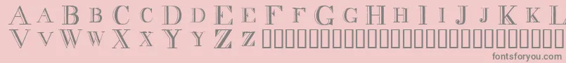 Decnodi Font – Gray Fonts on Pink Background
