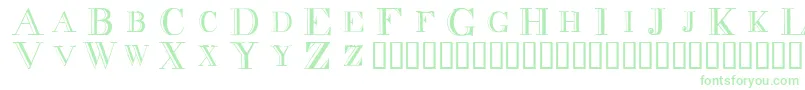 フォントDecnodi – 緑のフォント