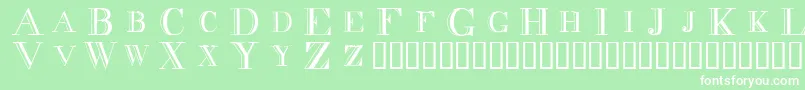 fuente Decnodi – Fuentes Blancas Sobre Fondo Verde