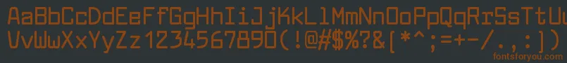 LarabiefontrgBold Font – Brown Fonts on Black Background