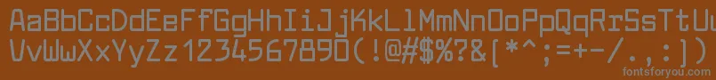 Police LarabiefontrgBold – polices grises sur fond brun