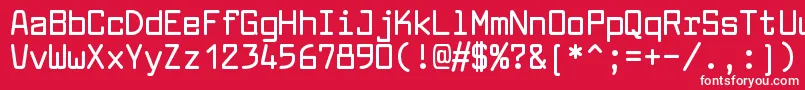 LarabiefontrgBold Font – White Fonts on Red Background
