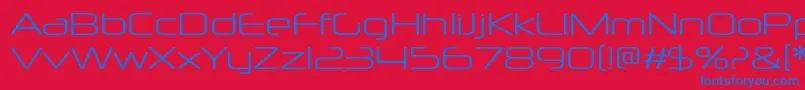 NeuropolxltRegular-Schriftart – Blaue Schriften auf rotem Hintergrund