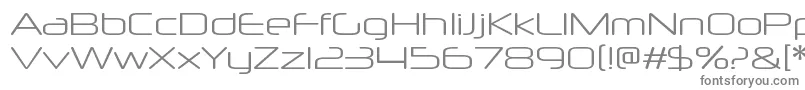 フォントNeuropolxltRegular – 白い背景に灰色の文字
