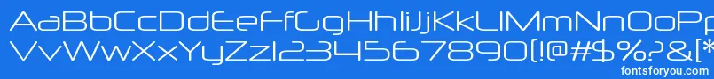 Weitere Informationen zur NeuropolxltRegular-Schriftart NeuropolxltRegular-Schriftart – Weiße Schriften auf blauem Hintergrund