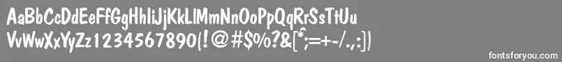PolitdbNormal Font – White Fonts on Gray Background