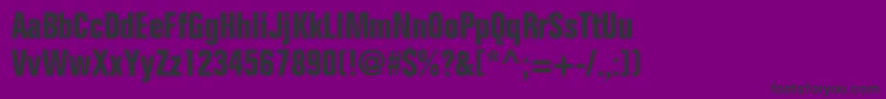 fuente FolioBoldCondensed – Fuentes Negras Sobre Fondo Morado