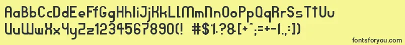 More about TpfJanus Font TpfJanus Font – Black Fonts on Yellow Background