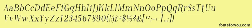 Phosc Font – Black Fonts on Yellow Background