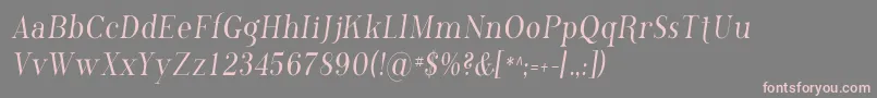Phosc Font – Pink Fonts on Gray Background