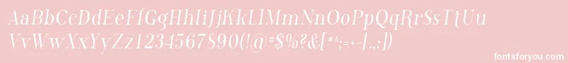 Phosc Font – White Fonts on Pink Background