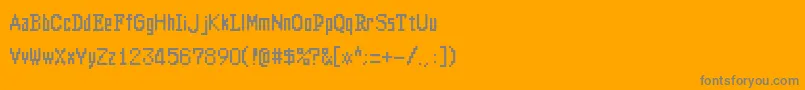 Altima Font – Gray Fonts on Orange Background