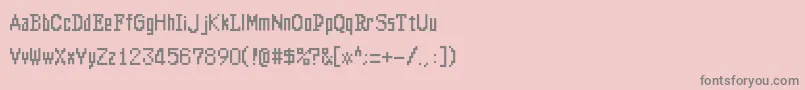 Altima Font – Gray Fonts on Pink Background