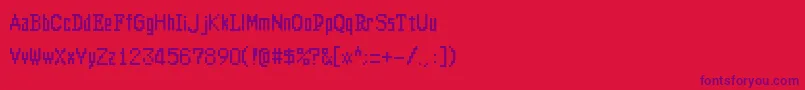 Altima Font – Purple Fonts on Red Background