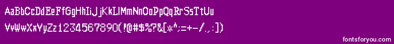 Altima Font – White Fonts on Purple Background